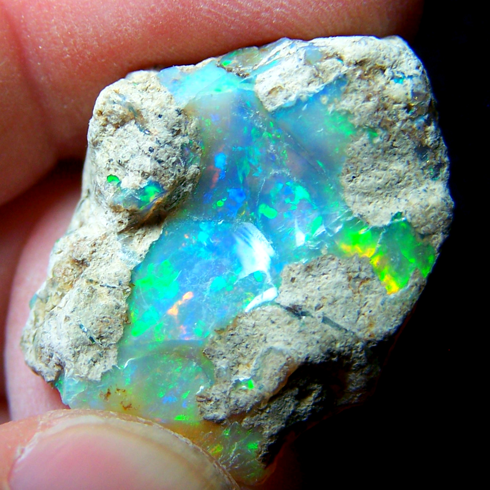 Ethiopian Opal Welo Rough * VIDEO 28.48 CTs AAA FIRE Gamble Grade — photo 1 of 13